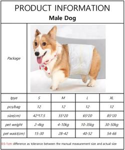 Popok Anjing Sekali Pakai Super Serap Lembut untuk Anjing Jantan - Product Image 3