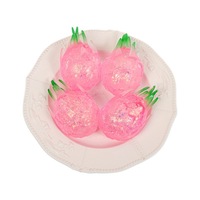 Balle anti-stress créative et colorée en forme d'araignée marbrée, style bonbon, à rebond lent, mignonne, gadget de décompression en caoutchouc, présentée en boîte