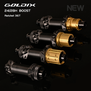 Moyeu de vélo de montagne GOLDIX M241 à cliquet 36T 24/28H BOOST, adapté aux systèmes de changement de vitesse SHI et SRAM, léger - Product Image 1