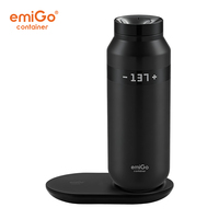 Mug de voyage intelligent en acier inoxydable de 16 oz (475 ml) avec contrôle tactile par application, affichage numérique de la température, résistant à l'eau IPX7, tasse à café