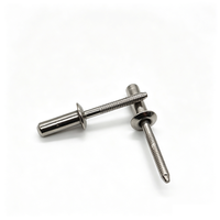 Rivets aveugles à tête dôme en acier inoxydable, ouverts et fermés, composants de fixation industriels, tailles et placages personnalisés disponibles