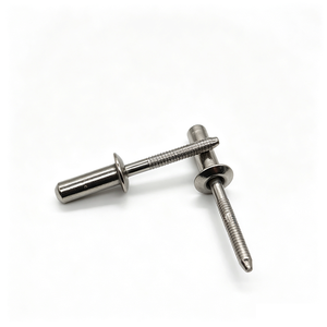 Rivets aveugles à tête dôme en acier inoxydable, ouverts et fermés, composants de fixation industriels, tailles et placages personnalisés disponibles - Product Image 2