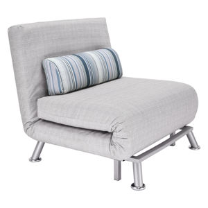 Canapé-lit pliant <span class=keywords><strong>Fauteuil</strong></span> pliant Lit simple Gris Crème Structure métallique Tissu rembourré Meubles de maison OEM Moderne CN;ZHE - Product Image 3