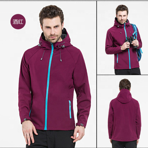 Vente chaude Mince Imperméable Coupe-Vent D'hiver Manteau <span class=keywords><strong>De</strong></span> Montagne Chaud <span class=keywords><strong>Polyester</strong></span> Polaire Doublé Veste avec Fermeture À Glissière pour L'extérieur - Product Image 5