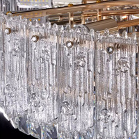Lustres, luminaires suspendus en cristal pour salon, lampes suspendues pour salle à manger, luminaire suspendu pour table à manger, lustre