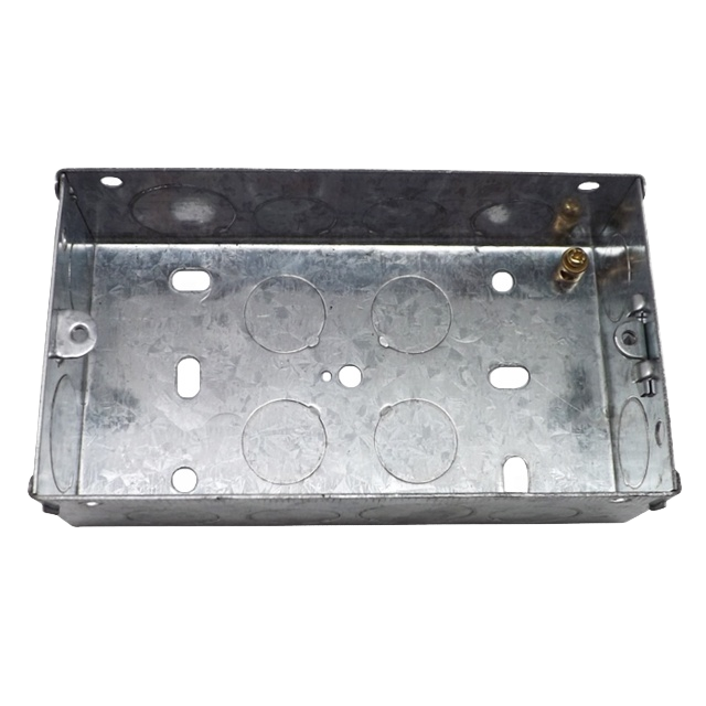 BS Standard Grey Outdoor Aluminum Metal Switch Box One Gang IP65 Wall Switches Junction Enclosure 3''x3''/3''x6''