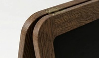 Panneaux de signalisation en bois en forme de A pour sandwichs, tableaux noirs double face sur pied pour extérieur, panneaux de menu personnalisables