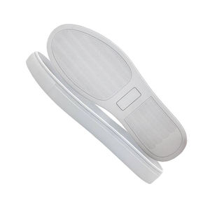 Suela de Zapato de Plataforma TPR Blanca y Negra de Alta Elasticidad HT-9K0423, Talla 24-46, Logotipo Personalizado, Antideslizante, Resistente al Desgaste, Suela para Calzado Informal - Product Image 4