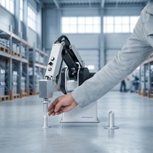 แขนหุ่นยนต์ตั้งโต๊ะเพื่อการศึกษา <span class=keywords><strong>DOBOT</strong></span> MG400 หุ่นยนต์ร่วมปฏิบัติงานอุตสาหกรรมขนาดเล็ก 4 แกน สำหรับห้องปฏิบัติการ SMT และการฝึกอบรมในโรงเรียน - Product Image 3