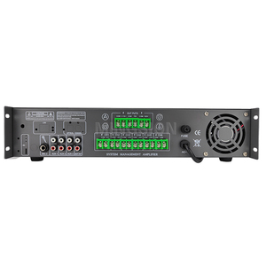 เครื่องขยายเสียง Mingsion 2U 6 โซน 3 ช่องสัญญาณเสียง 2 ช่องไมค์ Aux ในตัว พร้อมระบบปิดเสียงเสียงเรียกเข้า ควบคุมเสียงแหลม เสียงเบส ช่องต่อ USB SD FM BT รองรับ 4-16 โอห์ม 70V/100V - Product Image 4