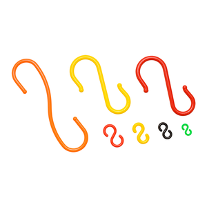 Taiwan Marque 9Mm S Crochet 16Cm Multifonctionnel En Forme De S Crochet En Plastique Utilisation pour Salle De Bains - Product Image 4