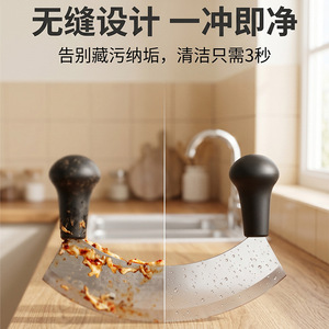 Dual Purpose Stainless Steel 7 Inch Cutting Knife Cheese Pizza <b>Cutter</b> Noodle <b>Cutter</b> - Product Image 4