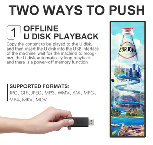 Стрейч дисплей 19 21 24 28 29 36 43 48 дюймов ЖК-бар ультра широкий экран для рекламы супермаркета цифровой экран полки - Product Image 5