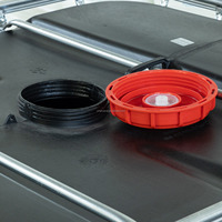 1000L 275 gallons de haute qualité noir ou bleu IBC conteneur/réservoir/fourre-tout pour liquide chimique dangereux