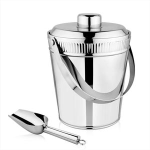 ถังน้ําแข็งโลหะสีขาวเคลือบผงอ่างเครื่องดื่มสําหรับกิจกรรมและงานปาร์ตี้เครื่องบินดีบุกถังปาร์ตี้สําหรับเครื่องดื่มขายส่ง - Product Image 4