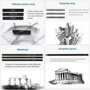 Secolorart Art Supplies 73 Pièces <span class=keywords><strong>Pro</strong></span> Art Supplies Pack Ensemble <span class=keywords><strong>de</strong></span> <span class=keywords><strong>Dessin</strong></span> Kit <span class=keywords><strong>de</strong></span> Croquis pour Artistes Adultes Adolescents Débutant - Product Image 4