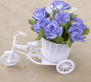 Decorazione per soggiorno interno <span class=keywords><strong>in</strong></span> seta <span class=keywords><strong>fiore</strong></span> di plastica Bouquet di fiori artificiali decorazione per <span class=keywords><strong>auto</strong></span> piccola decorazione <span class=keywords><strong>in</strong></span> vaso - Product Image 4