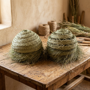 Handmade Bamboo Woven Straw Lamp Covers Natural Traditional Craft Home Decoration - Product Image 4