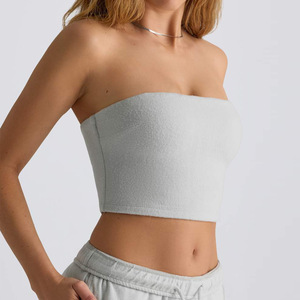 เสื้อโยคะฟิตเนสแห้งเร็วไม่มีสายรัดของผู้หญิงเซ็กซี่ด้านหลัง - Product Image 3