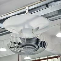 Ventilateur vertical en alliage d'aluminium électrique à circulation d'air pour l'élevage, l'horticulture et la ventilation des serres - Équipement d'extraction silencieux