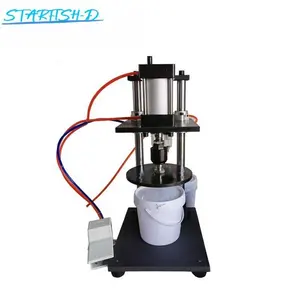 Plastic Big Bucket Lids Pressing Sealing Machines Barrel Capping Machine Oil Drum Paint Bucket Capping Machine 50-180MM