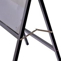 Expédition à temps fixé, panneaux publicitaires effaçables à effet néon, présentoirs au sol en forme de A, panneau LED en forme de tableau noir pour les pizzerias à emporter