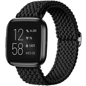 Tali Olahraga Nilon Tenun Elastis untuk Fitbit <span class=keywords><strong>Versa</strong></span> 2, Tali Pengganti Jam Tangan Pintar yang Lembut dan Elastis - Product Image 6