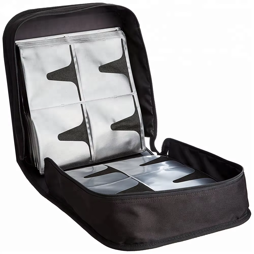 Large Capacity Nylon CD Storage Box DVD Wallet Bag Player Organizer for Living Room Bedroom