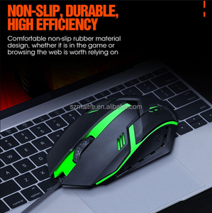 USBワイヤードマウス光学式3ボタンRGBカラー照明用PCコンピュータ用LED Microsoft Windows用 - Product Image 2