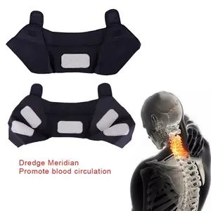 Private label elastic heated tourmaline shoulder brace support protector