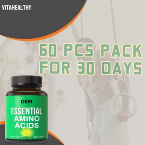 PRAIVITE LABEL BCAA à base de plantes pour adultes, capsules d'acides aminés à chaîne ramifiée végétariennes pour l'énergie, en gélules végétales - Product Image 5