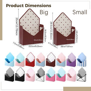 Fiorista Bouquet busta Design scatole di carta Bouquet di fiori confezione regalo scatola per festa di san valentino festa di nozze - Product Image 2