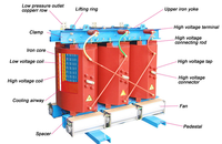 Transformateur sec à résine époxy 800 kVA 11000V 400V à triple enroulement, longue durée de vie, fabriqué en Chine par une des 10 meilleures usines