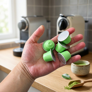 Capsules de Matcha de Qualité Cérémoniale Premium Compatibles avec les Machines Nespresso – Dosettes de Thé Vert Bio Sain – Commande en Gros - Product Image 1