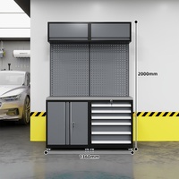 Armoire à outils modulaire en acier personnalisable, moderne et combinable, adaptée au stockage d'outils de quincaillerie dans les ateliers de maintenance et les garages
