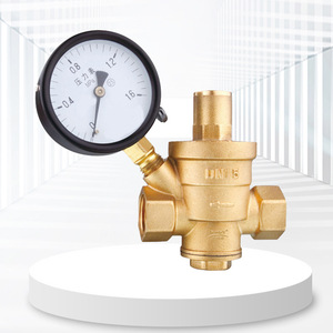 Guangdong Magnesium Special Brass Pressure Reducing Valve 1/2 In With Gauge For Water High Pressure Relief - Product Image 1