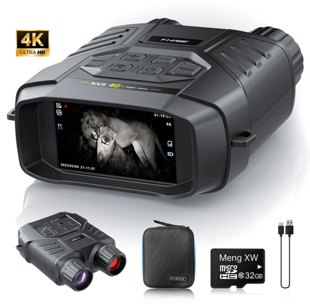 NVS40 4K HD Digital Zoom Binocular 6X Infrared Night Vision Electronic Camera