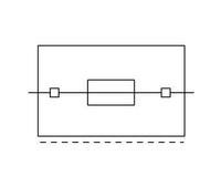 WAGO 2002-1714 Porte-fusible pivotant 3 conducteurs en polyamide bleu pour montage sur rail DIN-35 250V, bornier à fiche rapide avec serre-câbles