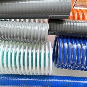 Nhiệm Vụ Nặng Nề <span class=keywords><strong>2</strong></span> Inch Grey PVC Xoắn Ốc Gia Cố Ống Hút Cho Máy Bơm Nước Hút Nước Ống - Product Image 5