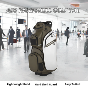 Sac de voyage de golf rigide en ABS, léger, en nylon imperméable avec fermeture éclair pour le rangement des clubs de golf - Product Image 2