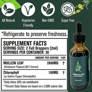 100%天然オーガニックビルベリーエキスとマルレインリーフドロップス健康食品グレード液体（ボトル入り）オーガニッククロロフィル - Product Image 2