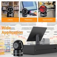 Escáner de Código de Barras de Escritorio Tera Eye-Safe Light, 2D QR 1D Omnidireccional, USB, Manos Libres, Cableado, Modelo 9500, Inventario