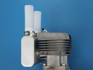 Motor de gasolina DLE20RA de 20cc para avión RC, modelo de ala fija, monocilíndrico, dos escapes, refrigeración por aire, arranque manual, con sistema de inyección de combustible. - Product Image 6