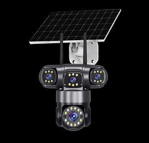 Tất cả các vòng 360 ° Bảo hiểm Wifi Camera An Ninh ba ống kính miễn phí xoay tầm nhìn ban đêm <span class=keywords><strong>CMOS</strong></span> cảm biến mái vòm Hỗ trợ thẻ nhớ SD IP - Product Image 4