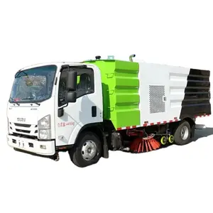 Durable Japan Isuzu High Efficiency Broom Vacuum New Road Sweeper Automatic Dumping Floor Sweeper Truck hot selling