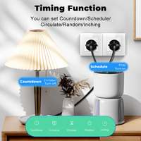 Moniteur de consommation électrique SMATRUL 16A Prise murale WiFi Tuya Smart Life Alexa Google Home Contrôle vocal SDK Prise UK