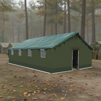 Tente de camping tactique quatre saisons en toile Oxford PVC pour hommes, structure en acier, logo personnalisé, ISO CE
