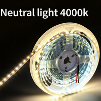 Bande LED DC24V 2835 SMD LED 120LEDs Cuivre Auto-adhésive Haute luminosité 10mm pour éclairage intérieur de cuisine et d'armoires