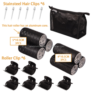 Velcroes Set di rulli per capelli gancio anello auto aderente rullo per capelli con custodia in metallo clip - Product Image 5