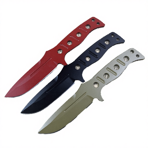 Couteau de survie portable BM 043 pour la chasse en extérieur, lame fixe intégrée 8CR14, manche en acier plein, pour le camping - Product Image 4